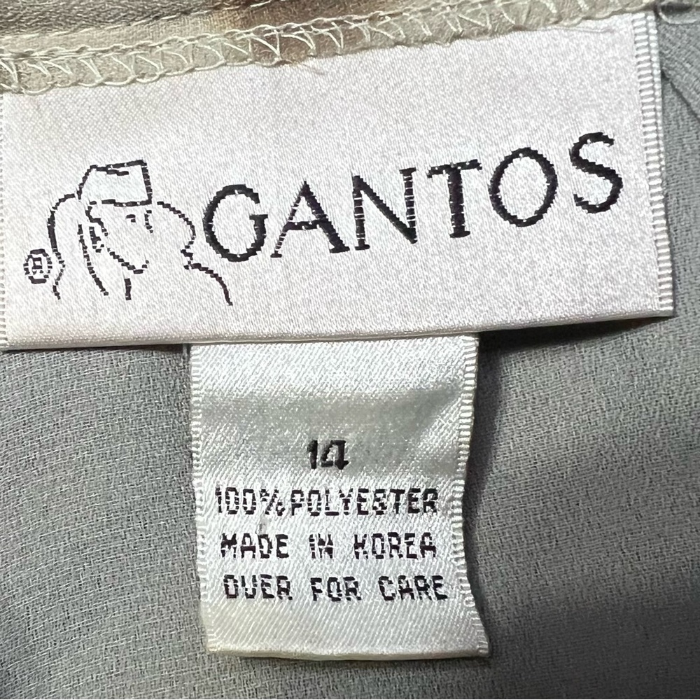 Gantos Tan Gray Loungewear Womens 14 Long Pants Zipper - Picture 7 of 7